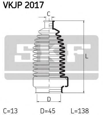 SKF VKJP2017 Комплект пильника, рульове керування