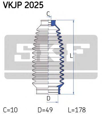 SKF VKJP2025 Комплект пильника, рульове керування