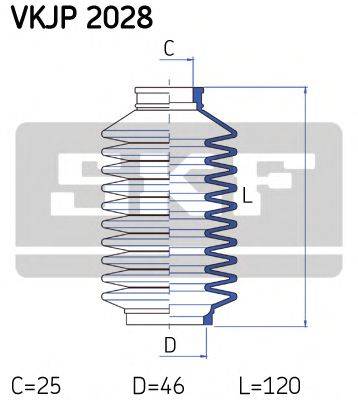 SKF VKJP2028 Комплект пильника, рульове керування