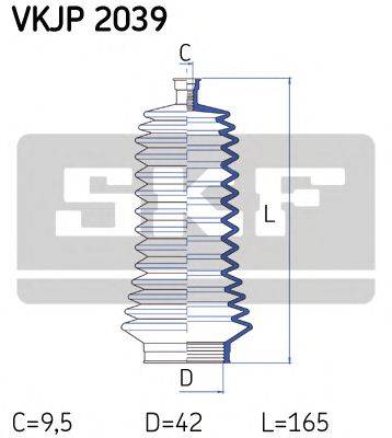 SKF VKJP2039 Комплект пильника, рульове керування