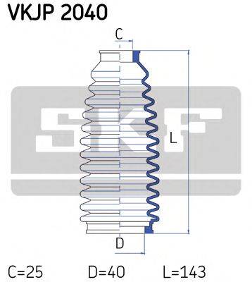 SKF VKJP2040 Комплект пильника, рульове керування