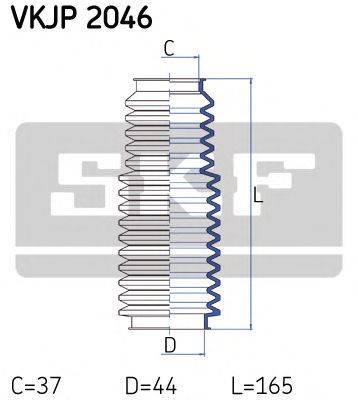 SKF VKJP2046 Комплект пильника, рульове керування