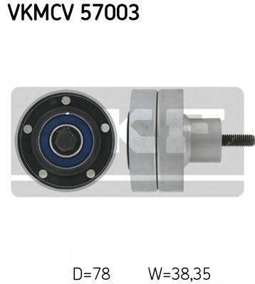 SKF VKMCV57003 Паразитний / провідний ролик, полікліновий ремінь