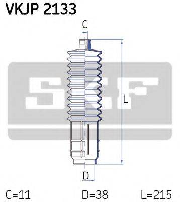 SKF VKJP2133 Комплект пильника, рульове керування