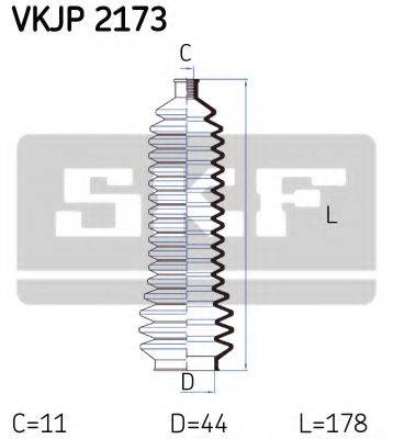 SKF VKJP2173 Комплект пильника, рульове керування