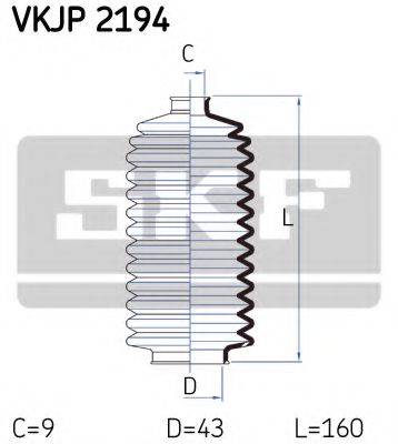 SKF VKJP2194 Комплект пильника, рульове керування