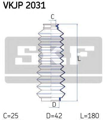 SKF VKJP2031 Комплект пильника, рульове керування