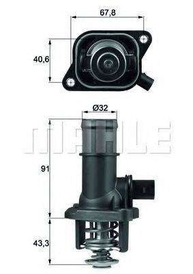 BEHR TI16105 Термостат, охолоджуюча рідина