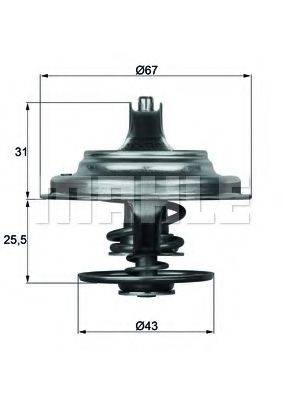 BEHR TX2383D Термостат, охолоджуюча рідина