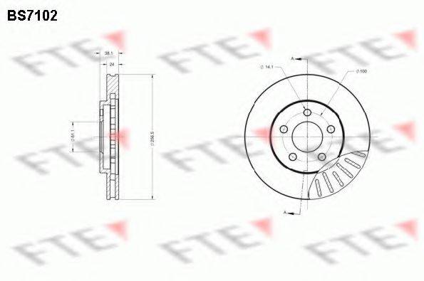 FTE BS7102 гальмівний диск