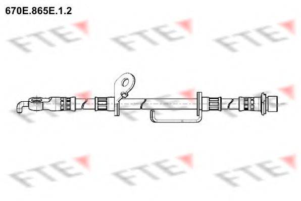 FTE 670E865E12 Гальмівний шланг