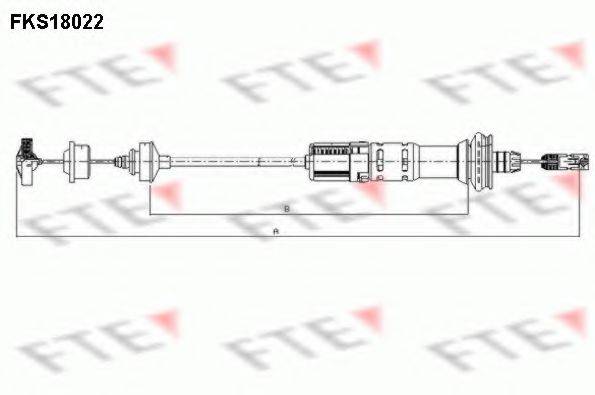 FTE FKS18022 Трос, управління зчепленням