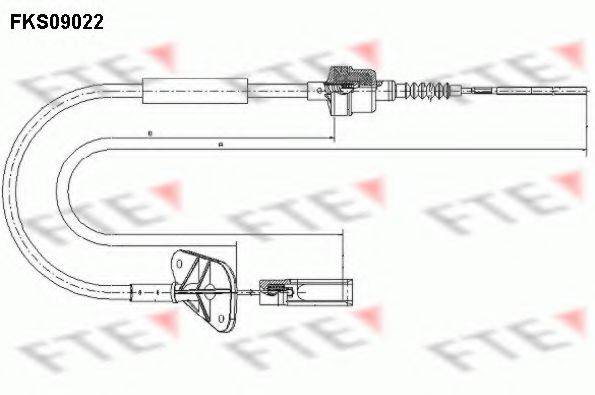 FTE FKS09022 Трос, управління зчепленням