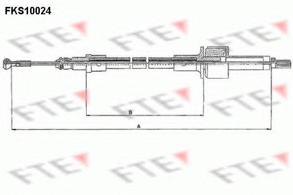 FTE FKS10024 Трос, управління зчепленням