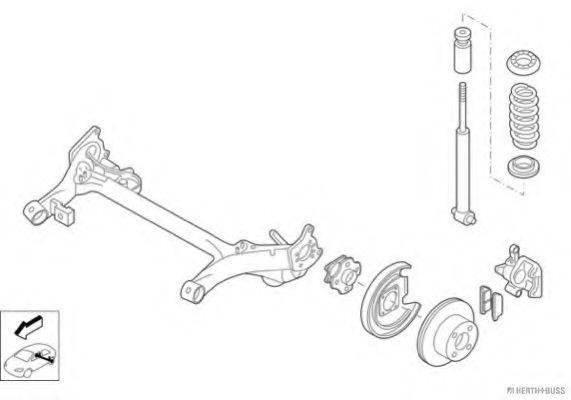 HERTH+BUSS JAKOPARTS N04695HA Рульове управління; Підвіска колеса