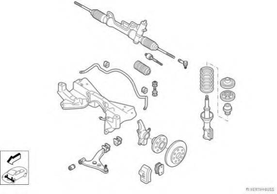 HERTH+BUSS JAKOPARTS N00916VA Рульове управління; Підвіска колеса