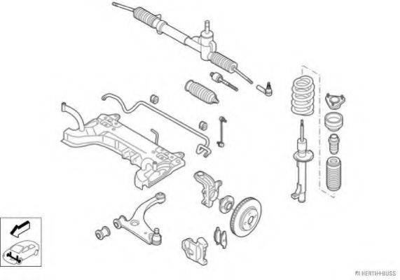 HERTH+BUSS JAKOPARTS N04530VA Рульове управління; Підвіска колеса