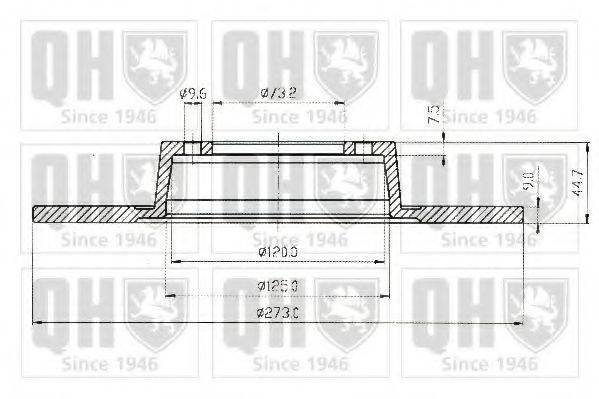 QUINTON HAZELL BDC1006 гальмівний диск