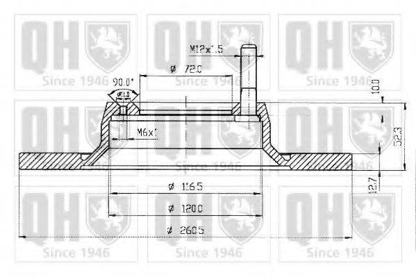 QUINTON HAZELL BDC3430 гальмівний диск