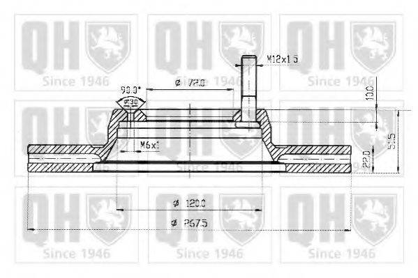 QUINTON HAZELL BDC3502 гальмівний диск