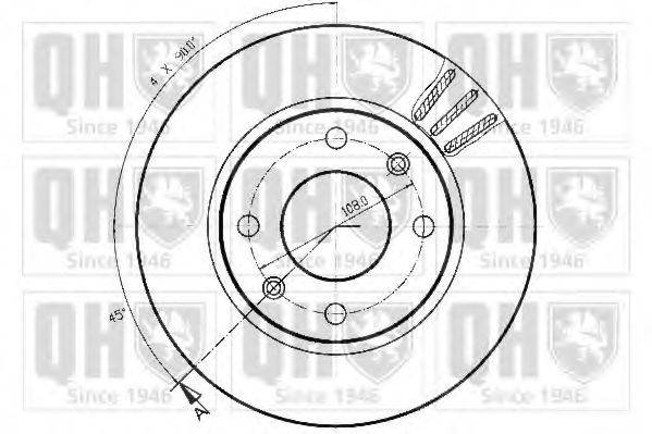 QUINTON HAZELL BDC3688 гальмівний диск