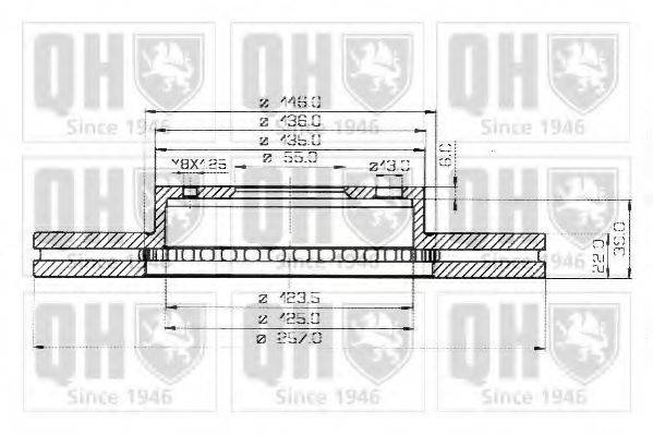 QUINTON HAZELL BDC4294 гальмівний диск