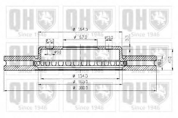 QUINTON HAZELL BDC4540 гальмівний диск