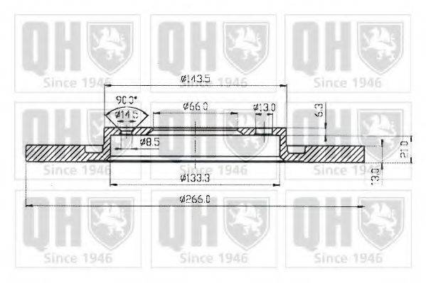 QUINTON HAZELL BDC4676 гальмівний диск