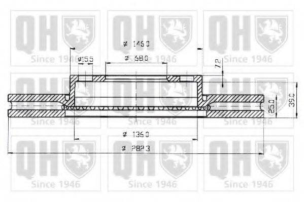 QUINTON HAZELL BDC4731 гальмівний диск