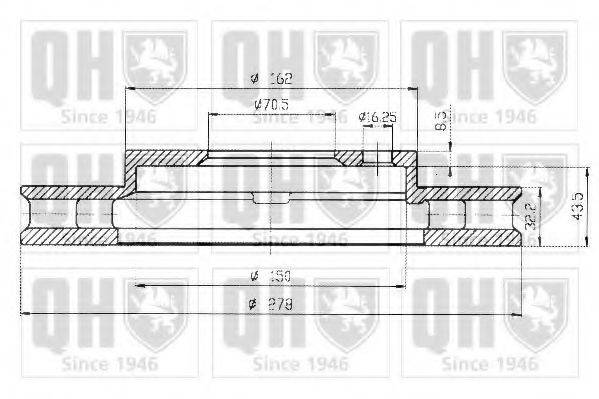 QUINTON HAZELL BDC4797 гальмівний диск