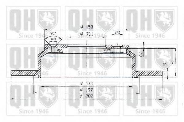 QUINTON HAZELL BDC4840 гальмівний диск