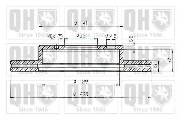 QUINTON HAZELL BDC5117 гальмівний диск