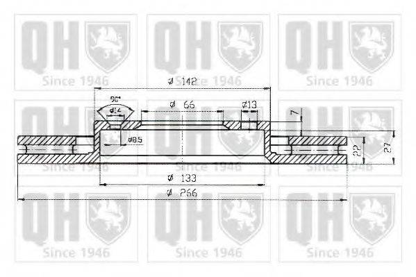 QUINTON HAZELL BDC5240 гальмівний диск