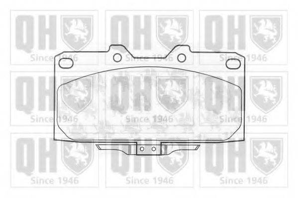 QUINTON HAZELL BP1054 Комплект гальмівних колодок, дискове гальмо