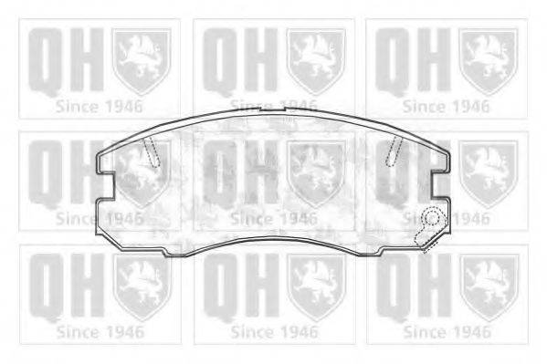 QUINTON HAZELL BP1161 Комплект гальмівних колодок, дискове гальмо