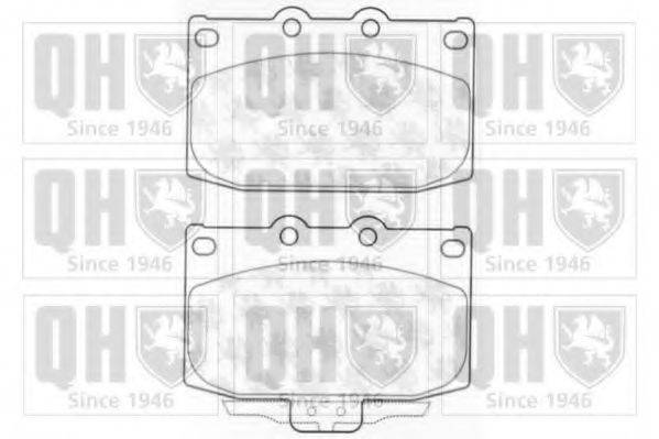 QUINTON HAZELL BP1188 Комплект гальмівних колодок, дискове гальмо