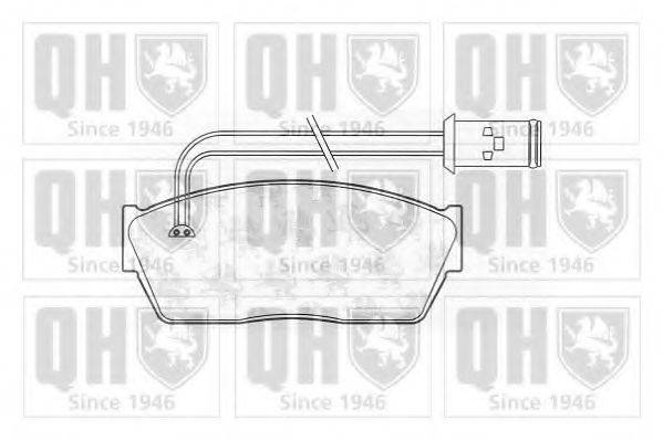 QUINTON HAZELL BP412 Комплект гальмівних колодок, дискове гальмо