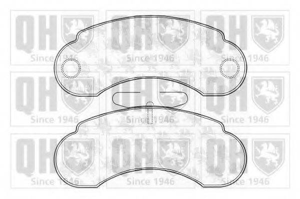 QUINTON HAZELL BP675 Комплект гальмівних колодок, дискове гальмо