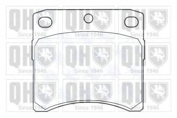 QUINTON HAZELL BP702 Комплект гальмівних колодок, дискове гальмо