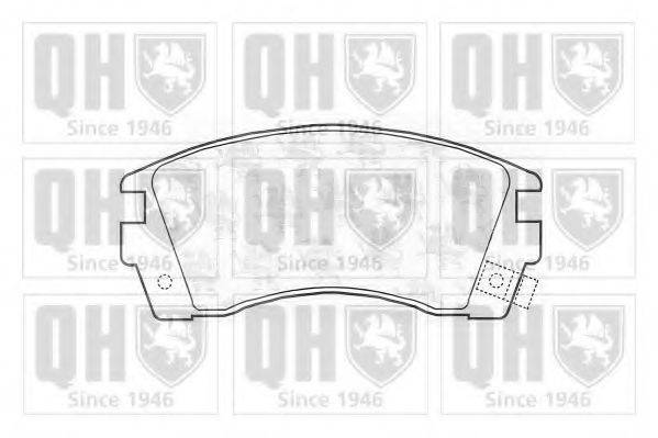 QUINTON HAZELL BP736 Комплект гальмівних колодок, дискове гальмо