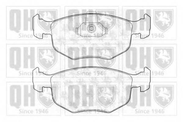 QUINTON HAZELL BP832 Комплект гальмівних колодок, дискове гальмо