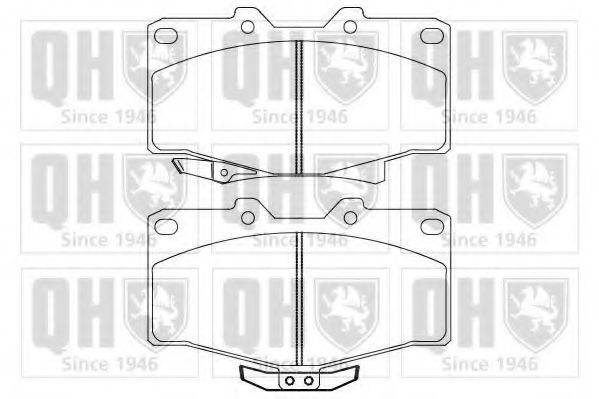 QUINTON HAZELL BP858 Комплект гальмівних колодок, дискове гальмо
