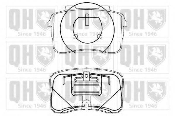 QUINTON HAZELL BP883 Комплект гальмівних колодок, дискове гальмо