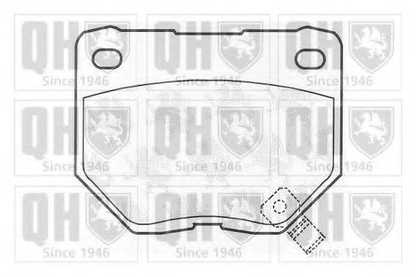 QUINTON HAZELL BP894 Комплект гальмівних колодок, дискове гальмо