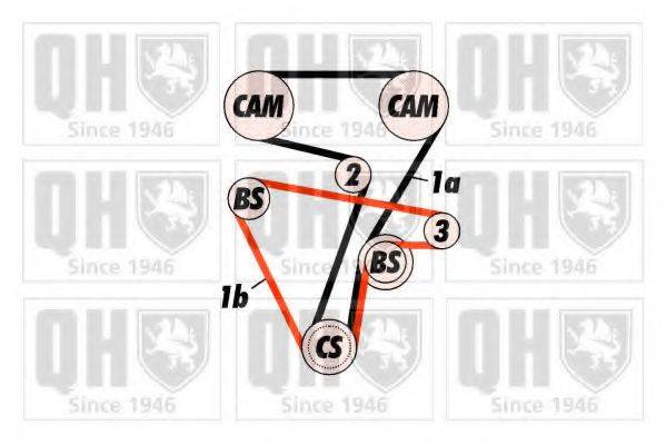 QUINTON HAZELL QBK316 Комплект ременя ГРМ