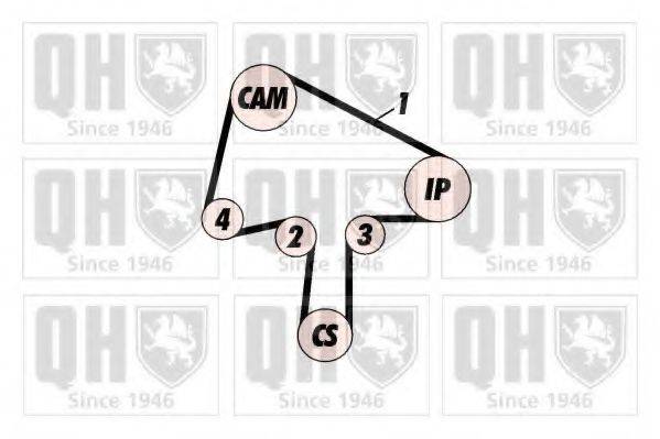 QUINTON HAZELL QBK407 Комплект ременя ГРМ