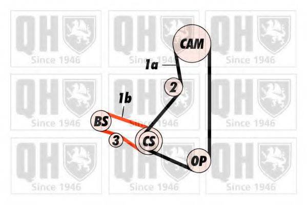 QUINTON HAZELL QBK419 Комплект ременя ГРМ