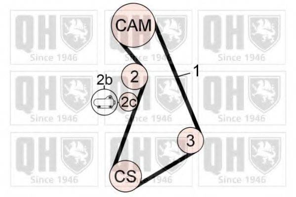 QUINTON HAZELL QBK787 Комплект ременя ГРМ