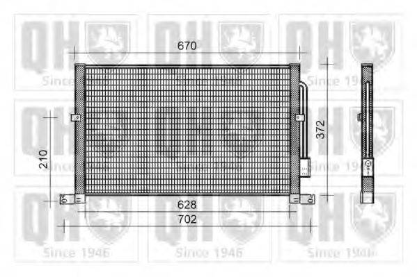 QUINTON HAZELL QCN240 Конденсатор, кондиціонер