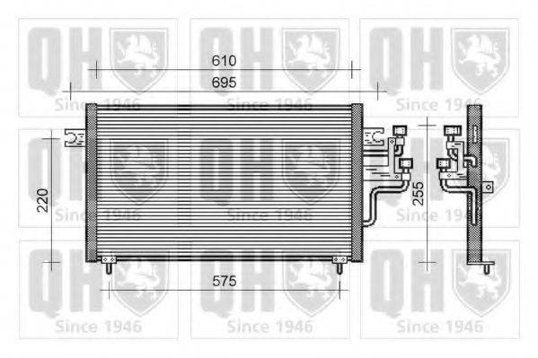 QUINTON HAZELL QCN304 Конденсатор, кондиціонер